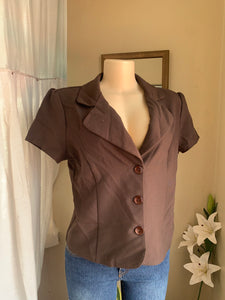 Deep brown suit top size9/10 >>>