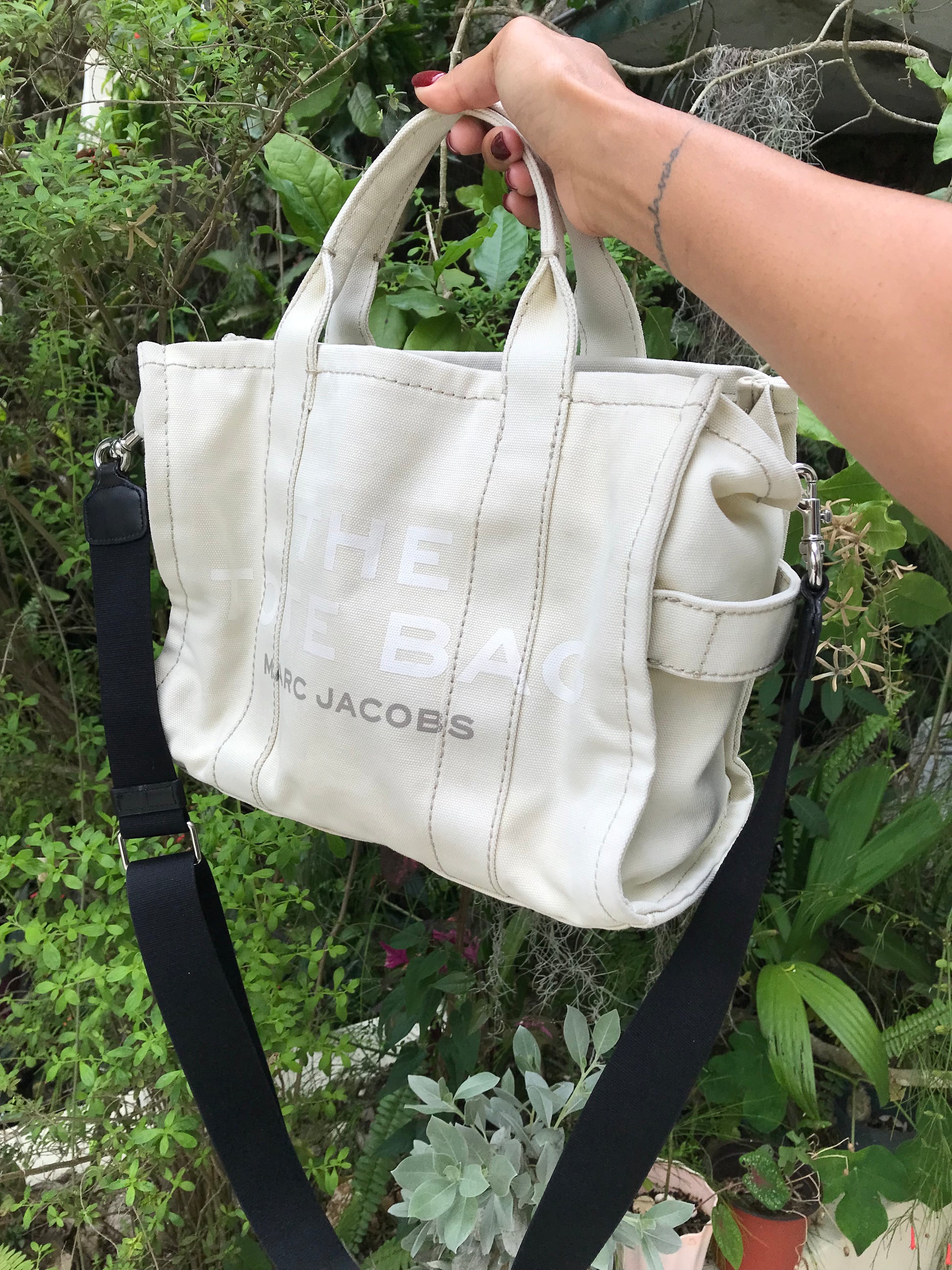 Marc Jacobs medium canvas tote bag with long strap