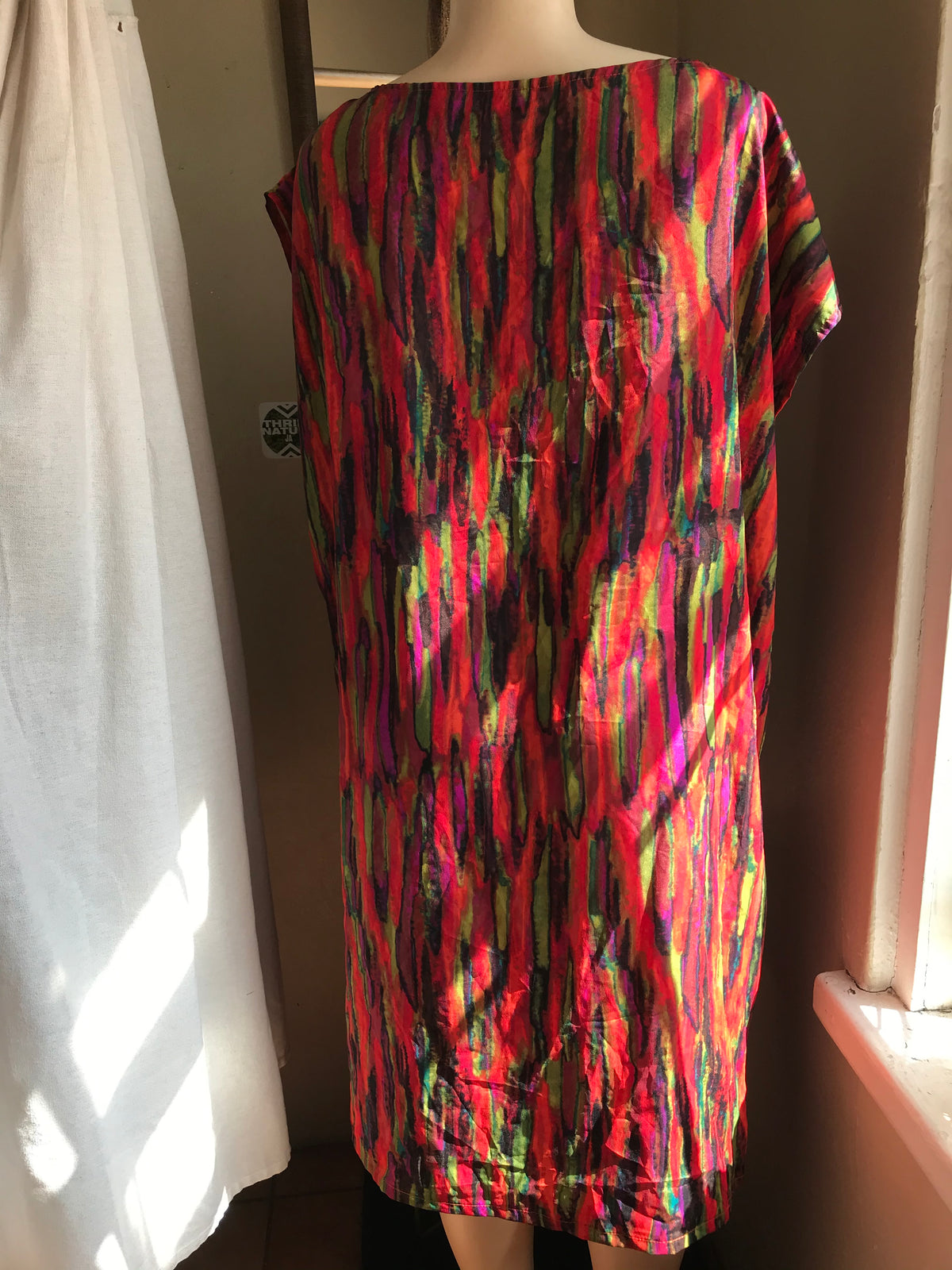 red print dress /xl