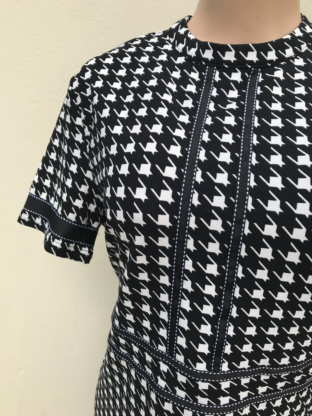 B&W houndstooth print professional dress L/XL / US12