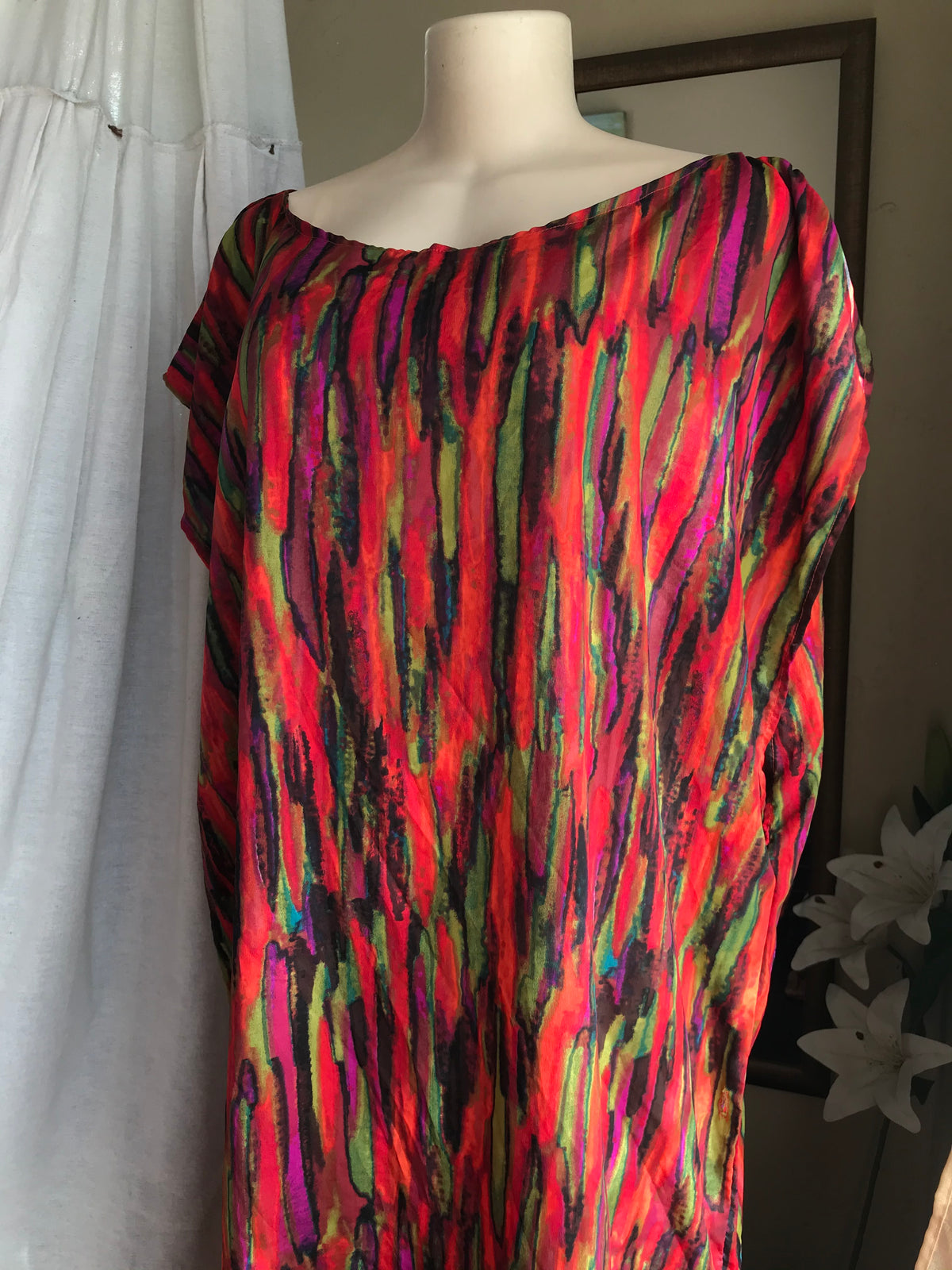 red print dress /xl