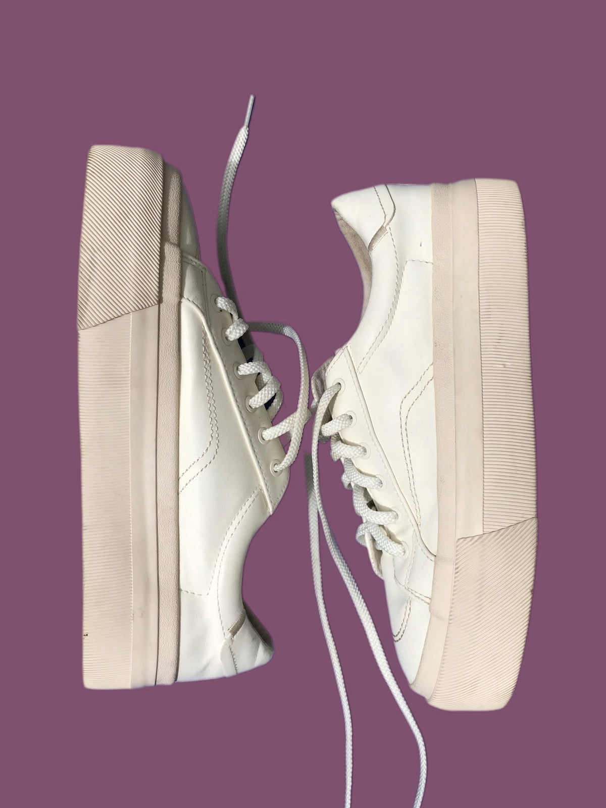 zara platform sneaker cream /// size 9