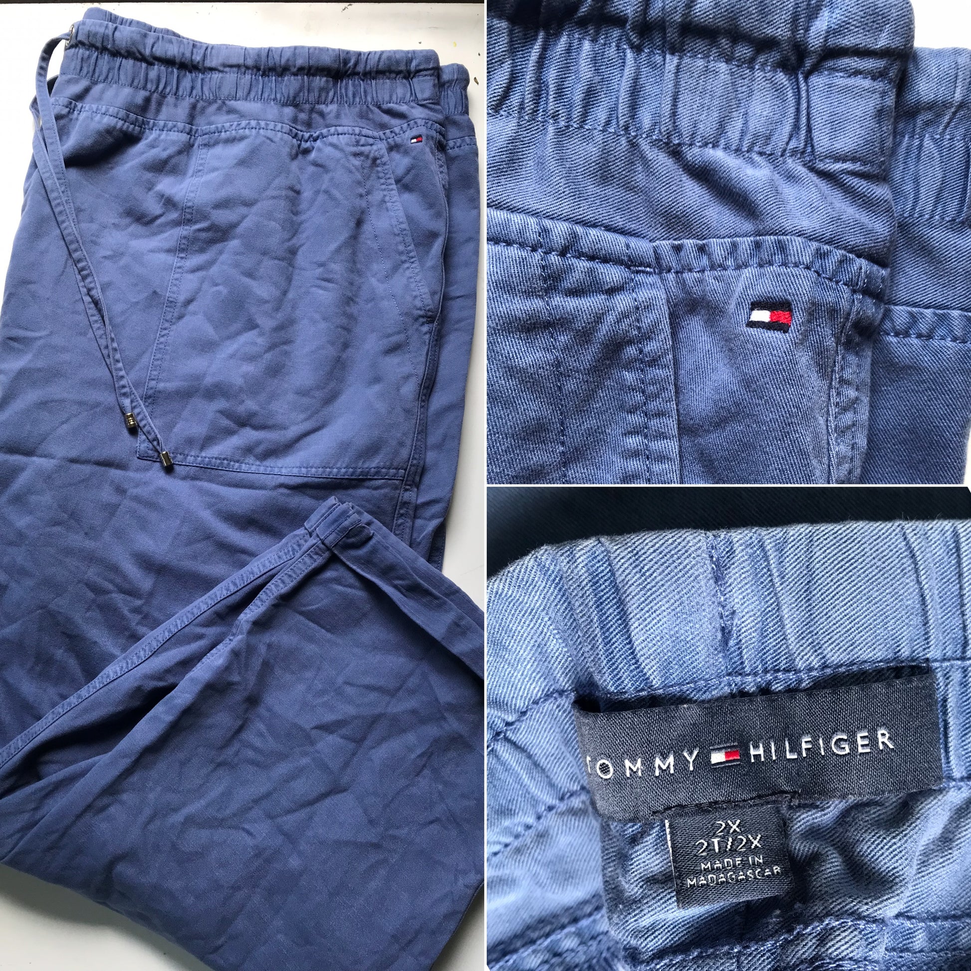 tommy Hilfiger navy blue cargo pants 2x
