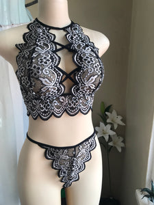 New black & white 2 piece lingerie /XL : 2xlll