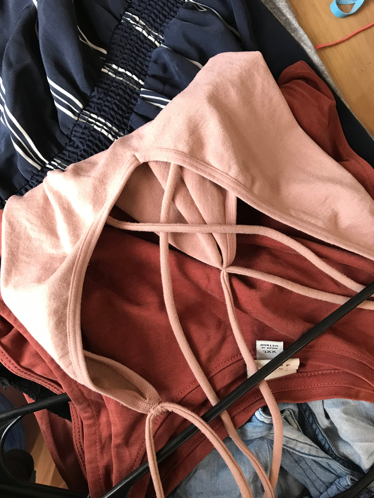 Blush bodysuit v cut top