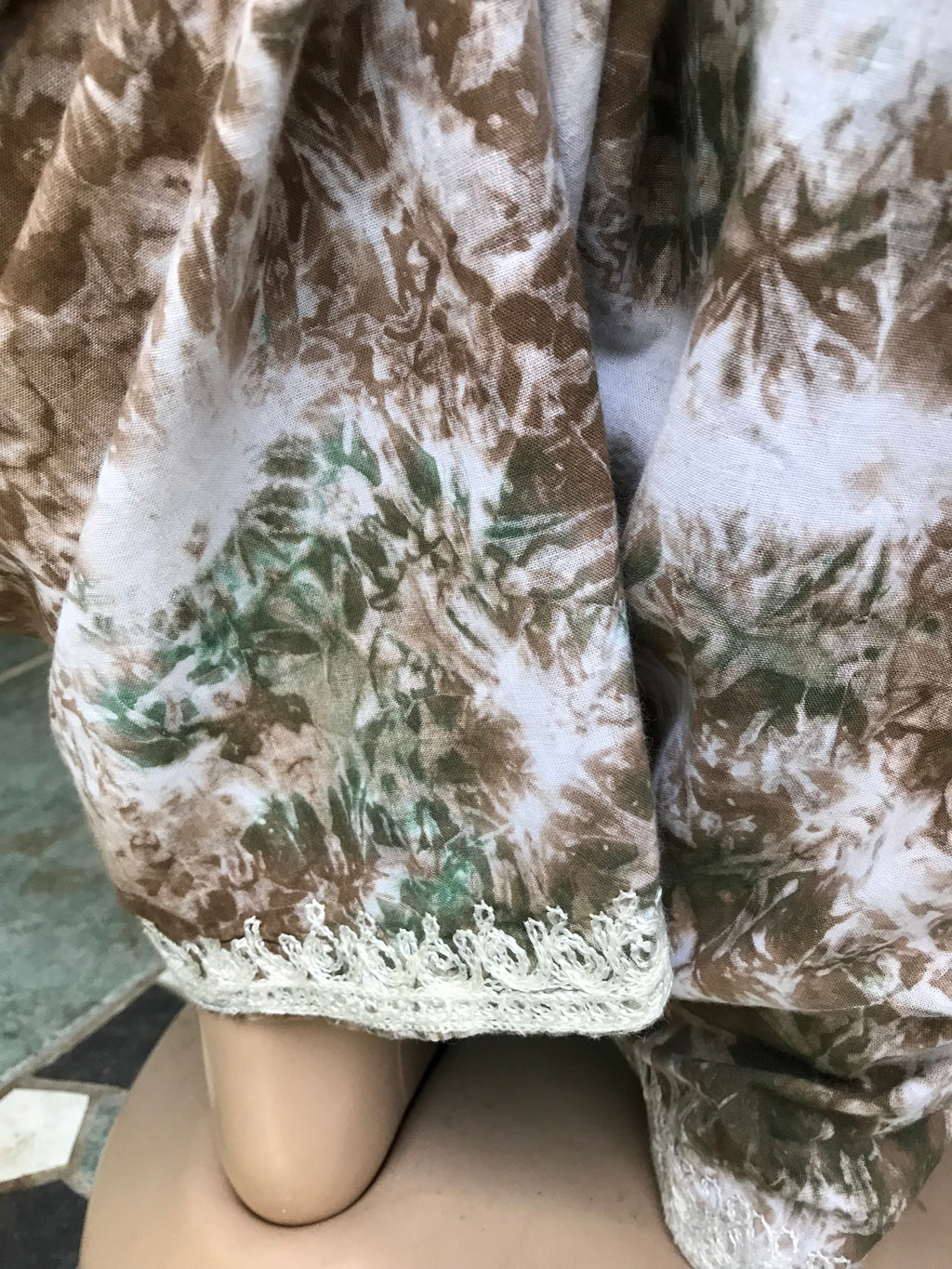 vintage earth tones organic tie dye long sleeve top with pockets … /xl :2x,,,