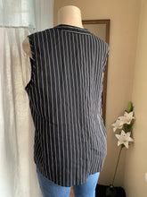 Load image into Gallery viewer, Pin stripe short sleeve blouse … /xl : 2XLlll
