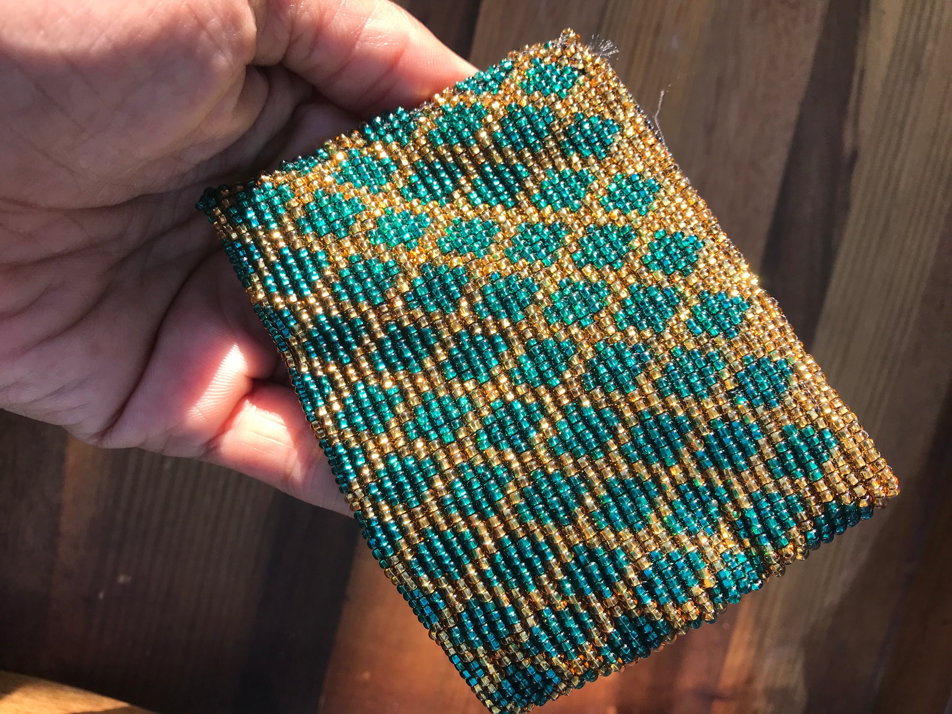 Beaded coin purse small