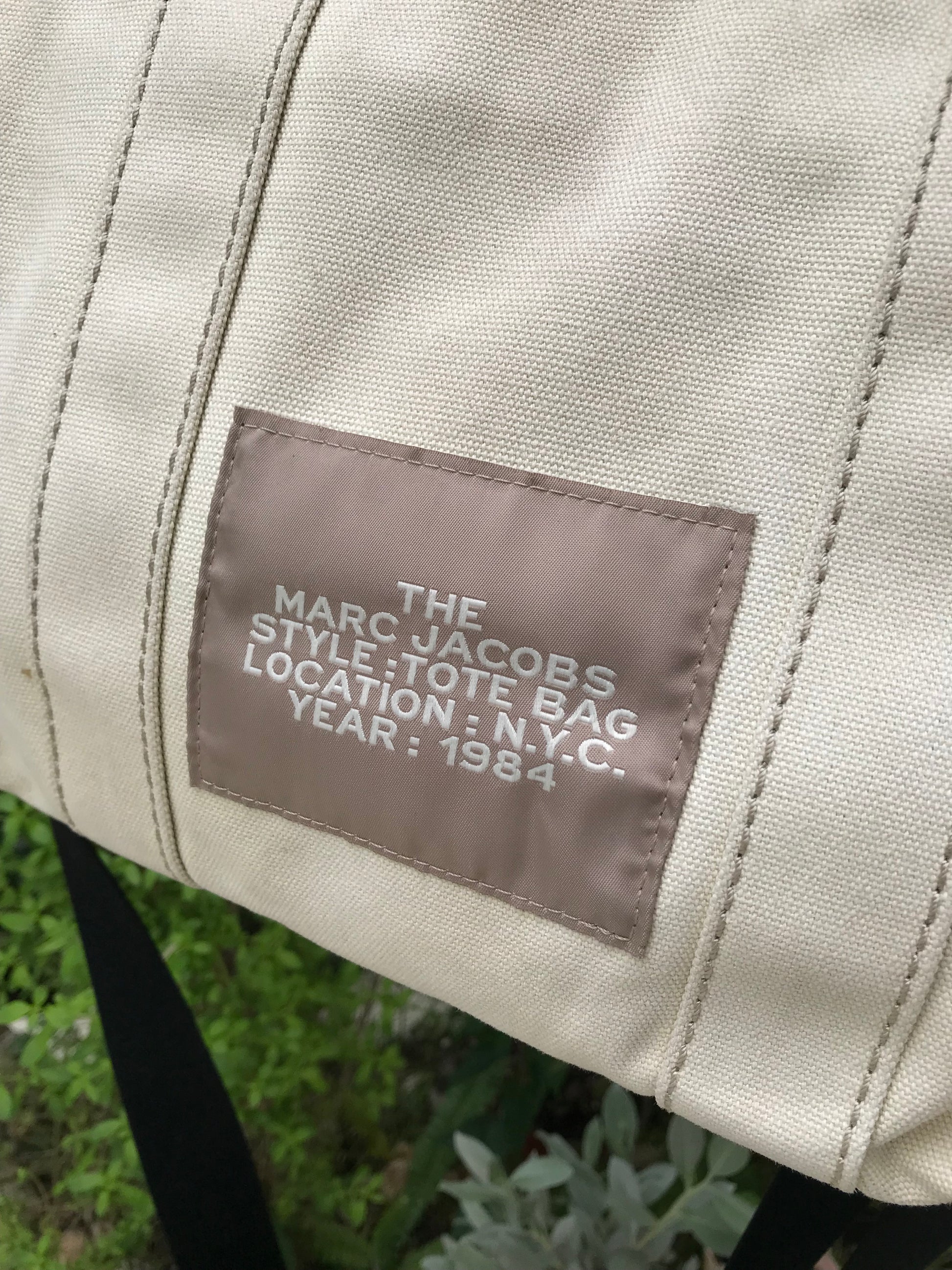 Marc Jacobs medium canvas tote bag with long strap