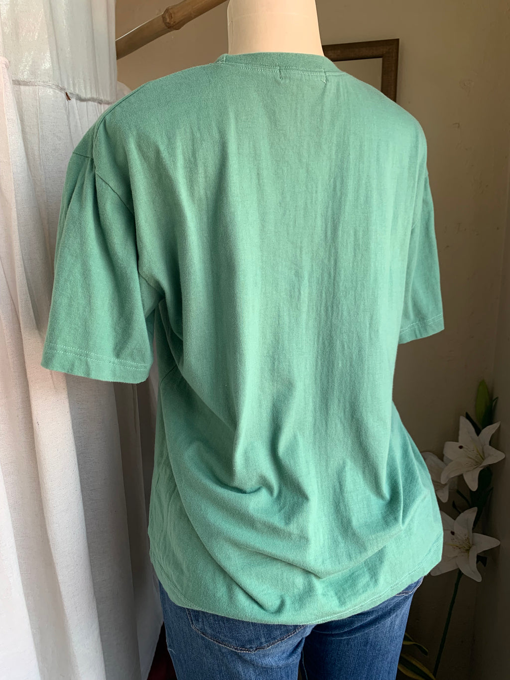 Green soft cotton T-shirt … M
