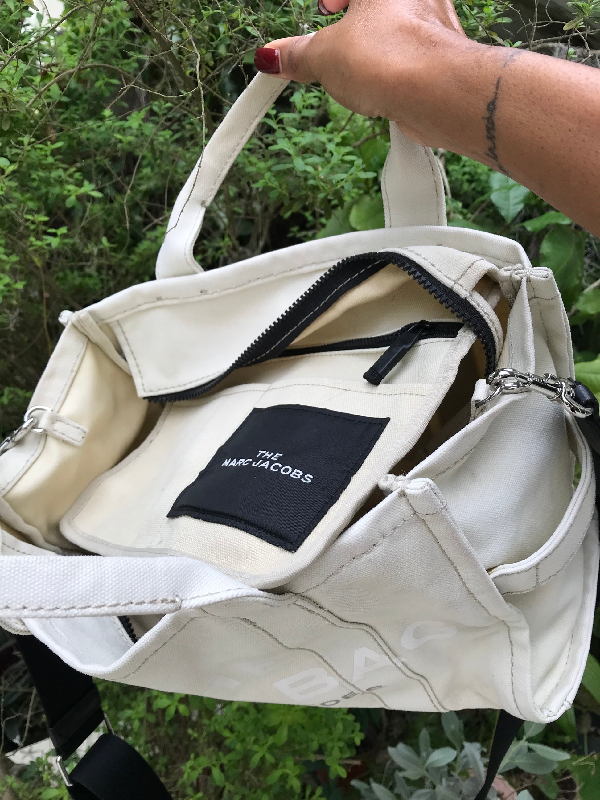 Marc Jacobs medium canvas tote bag with long strap