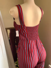 Load image into Gallery viewer, Free People stripped jumpsuit ~~~ s-m
