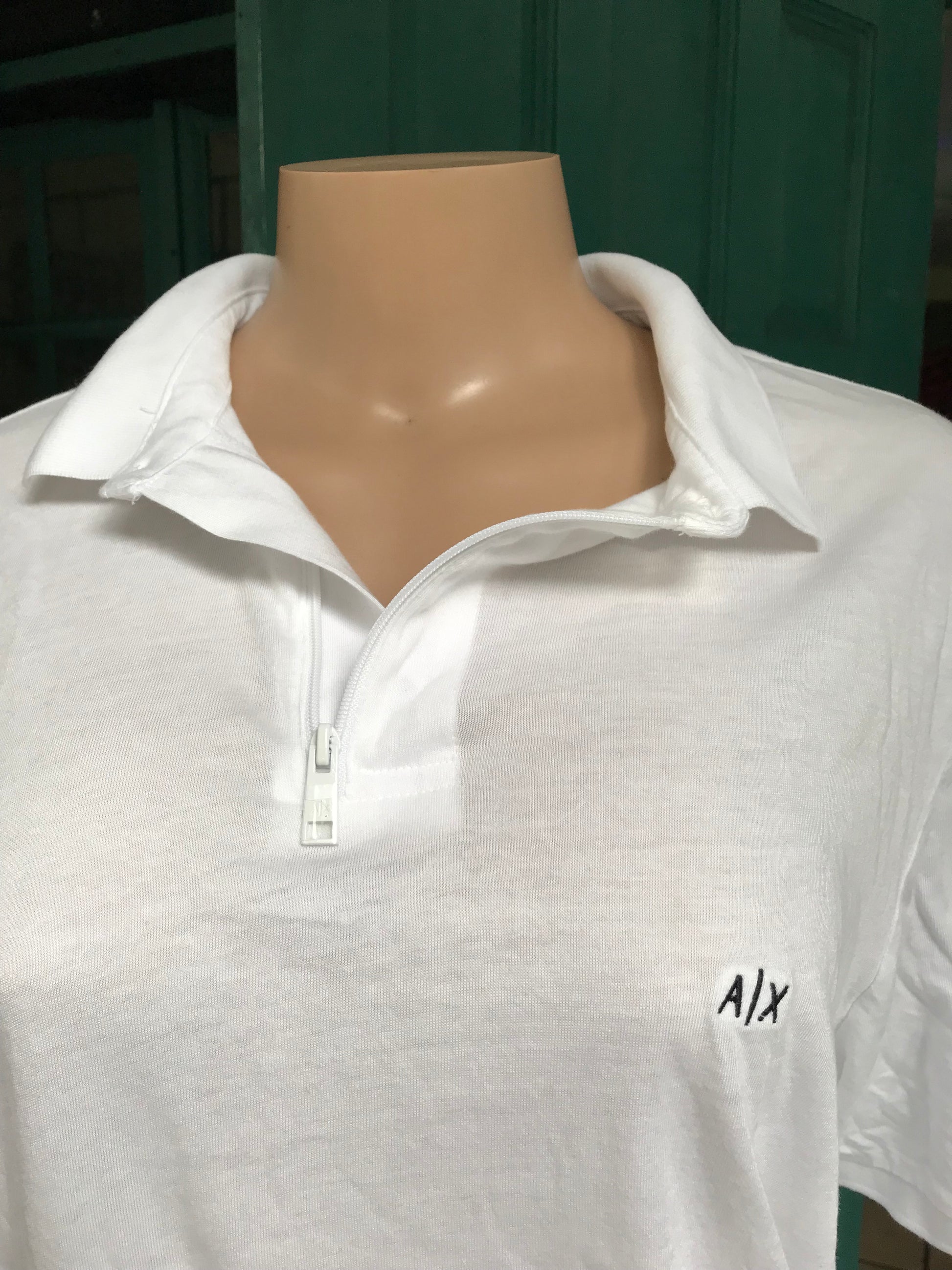 Armani white mens polo ... L ;;;