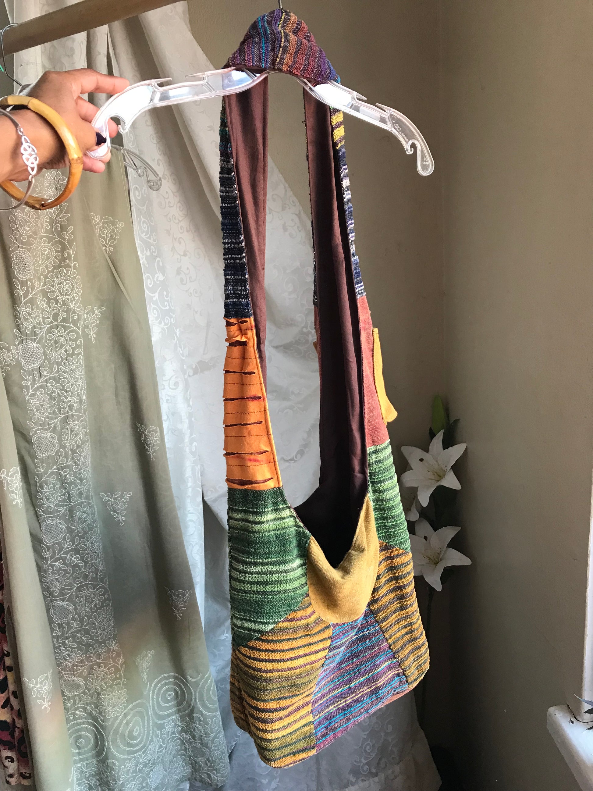 Classic Boho patchwork crossbody bag