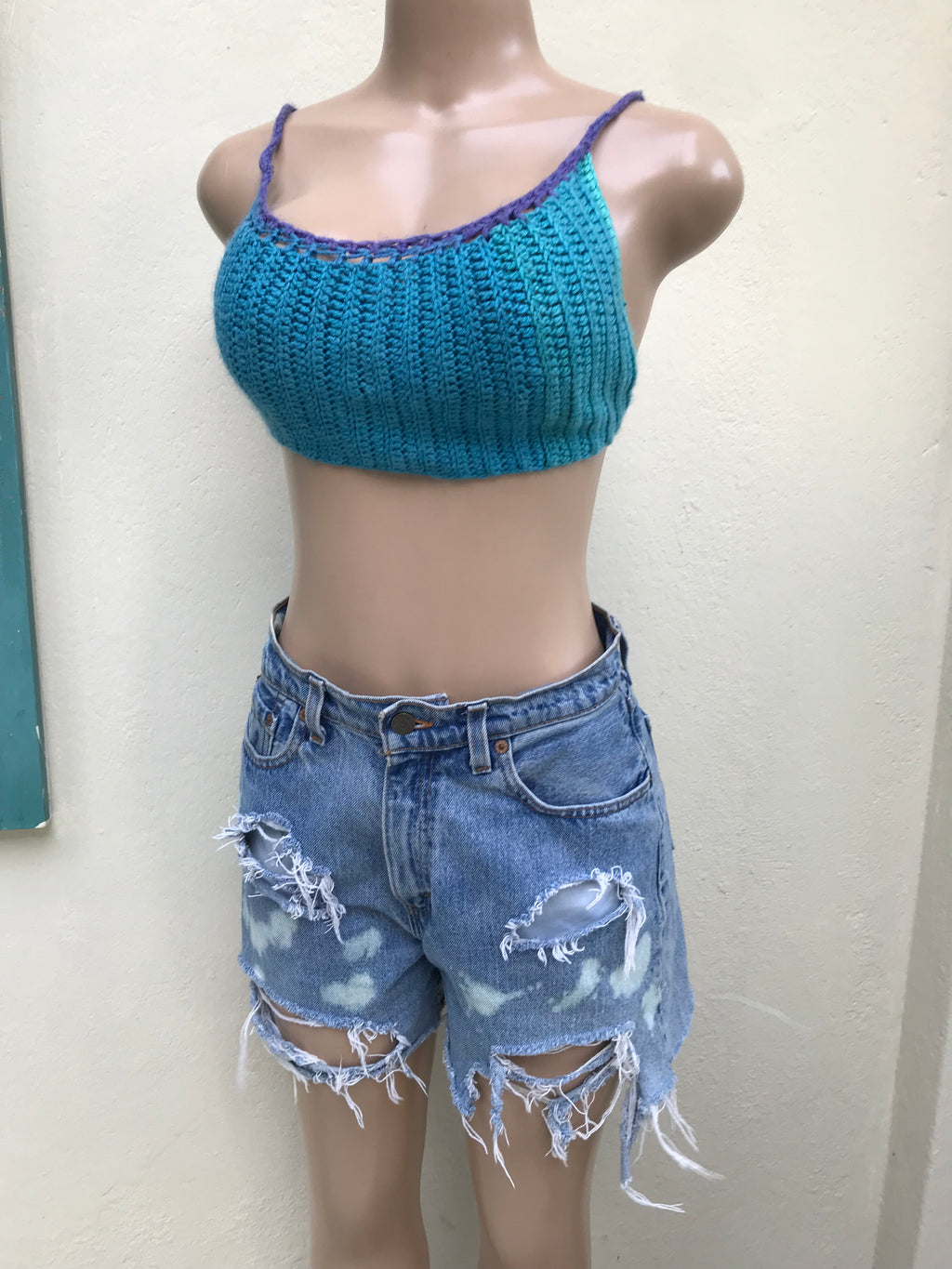 Backless crochet crop top... One Size