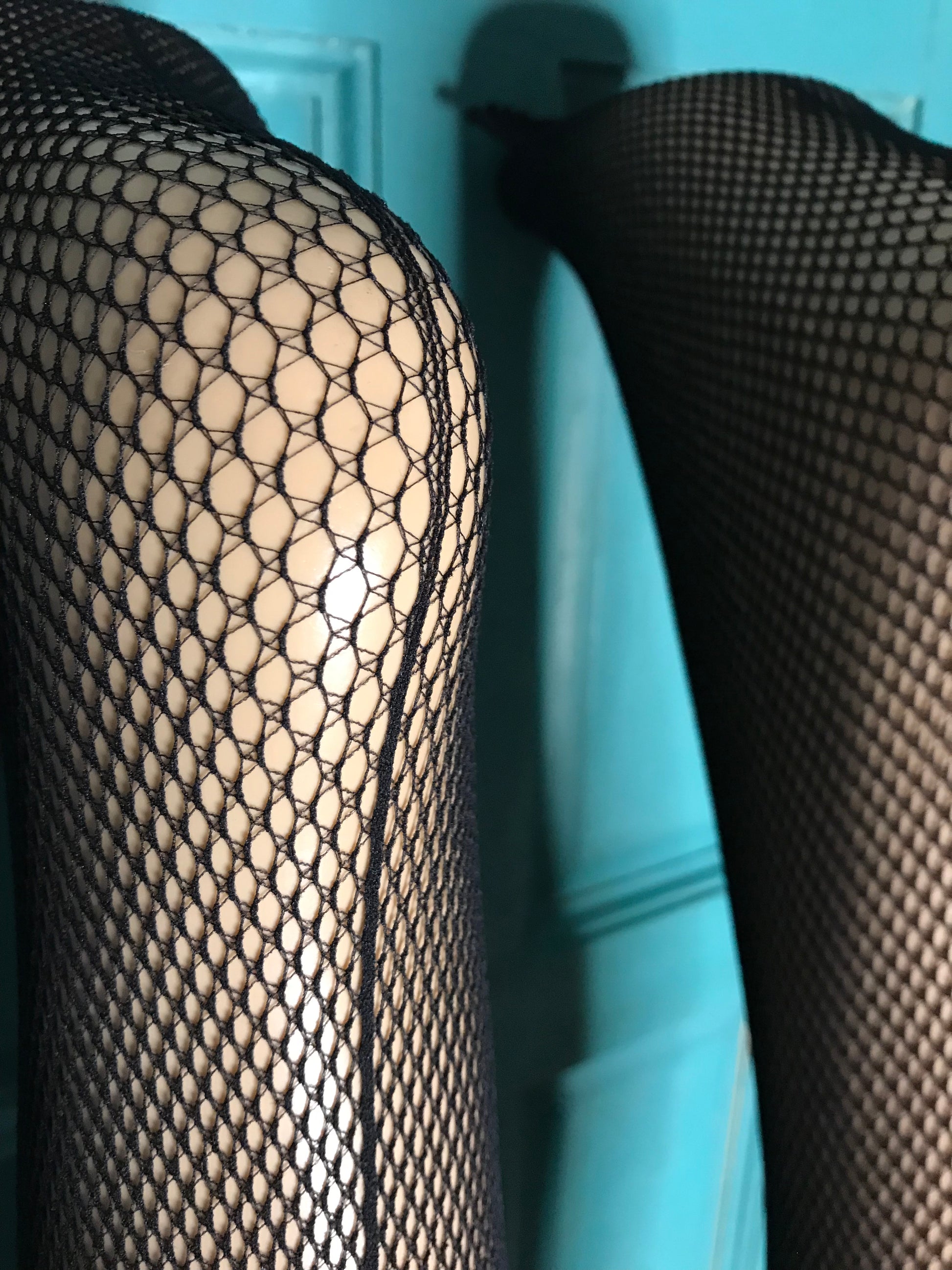 New novelty black fishnet stockings with line: type A