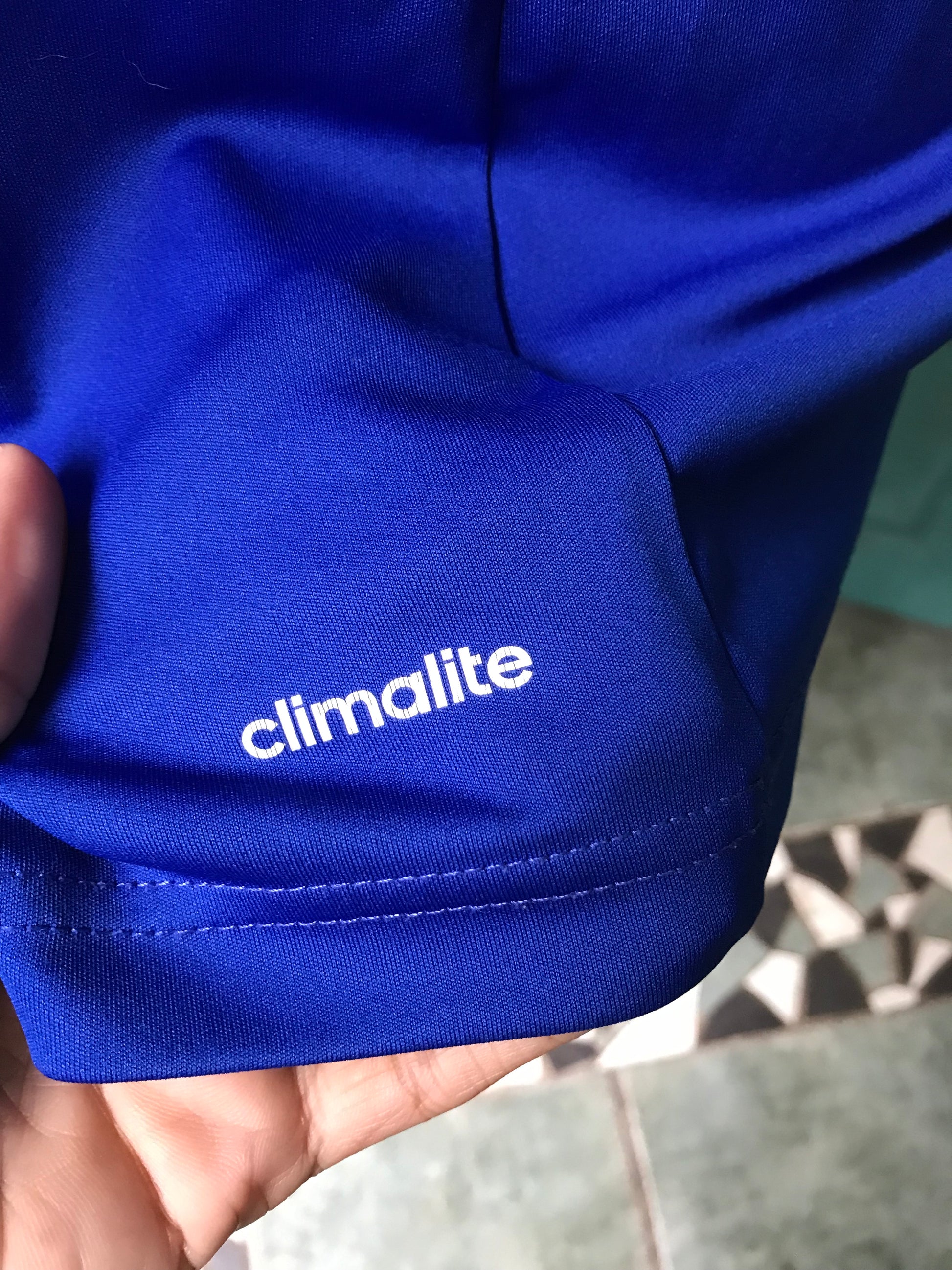 Adidas Climalite coral blue t-shirt mens... /XL ;;;