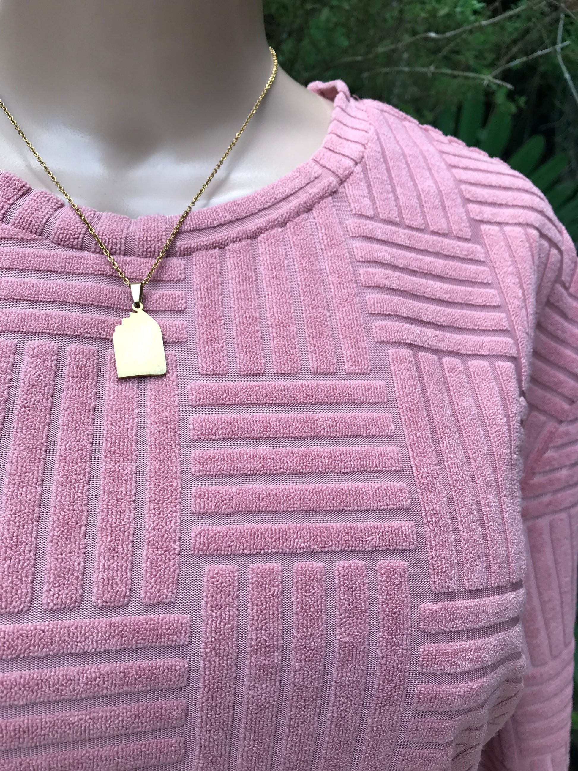 Blush Textured Tee Cross Hatch ... Plus : 2X