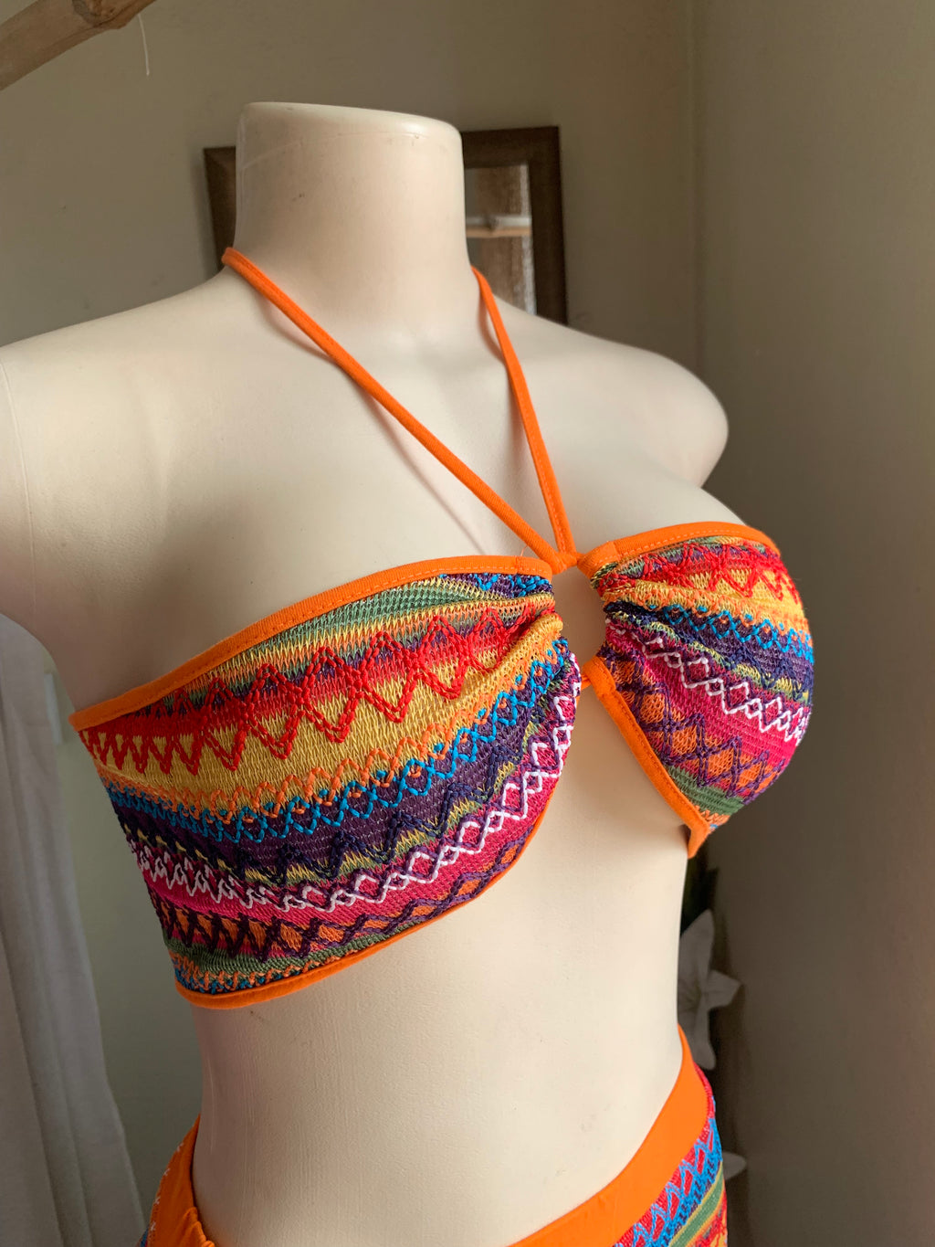 Rainbow ZigZag knit Skirt Set ... M