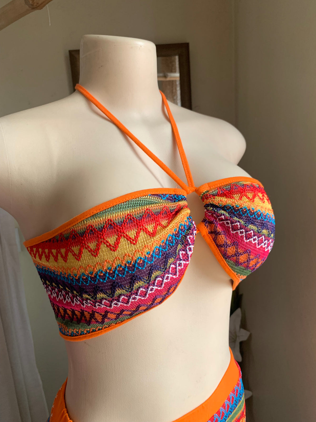 Rainbow ZigZag knit Skirt Set ... M