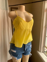 Load image into Gallery viewer, Yellow cami with back zip and slit … Mlll
