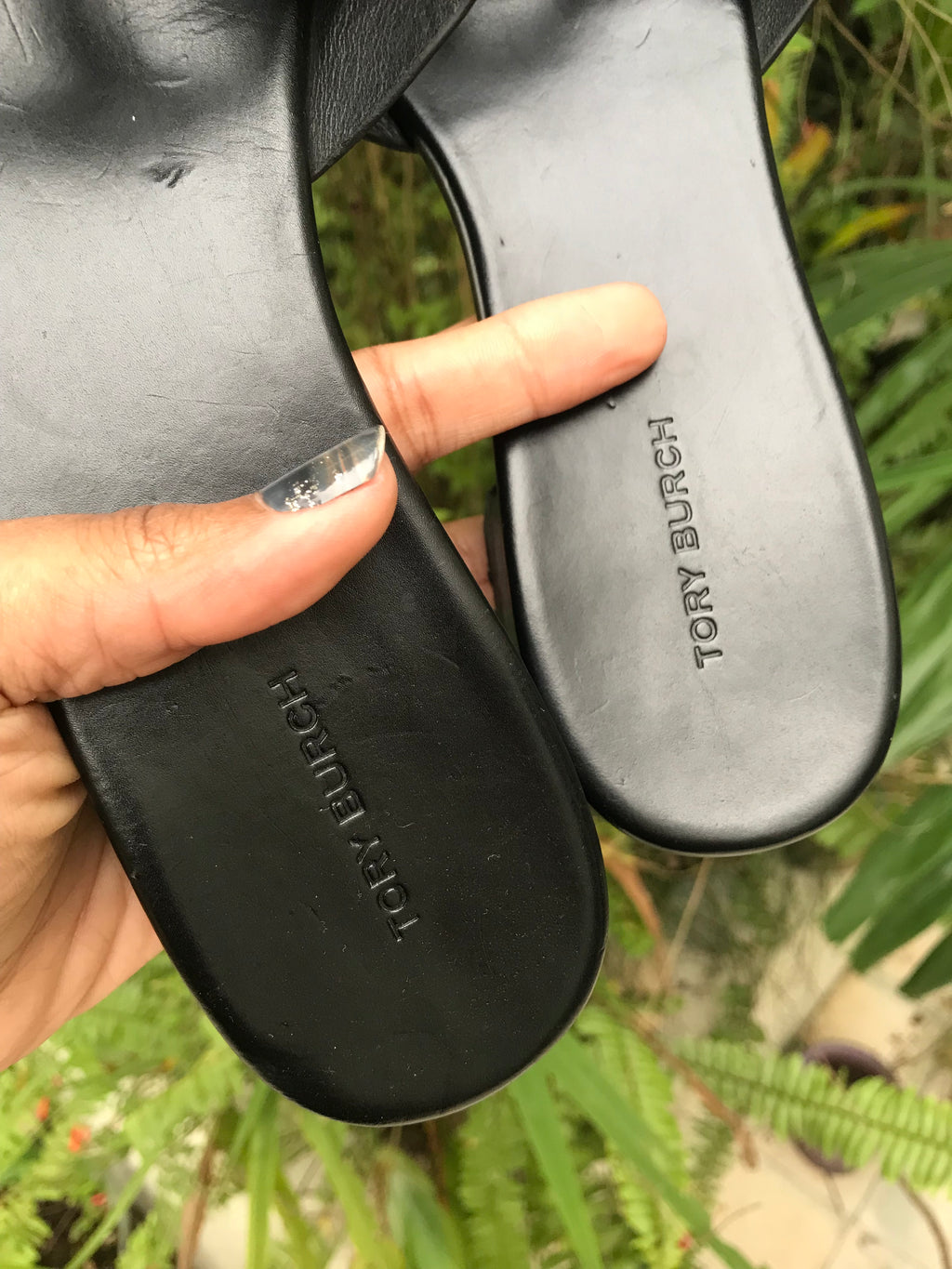 Tory Burch Black Bombé Miller Slide Sandals *** Size 9 ///