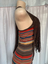 Load image into Gallery viewer, Brown tassle maxi dress /slll
