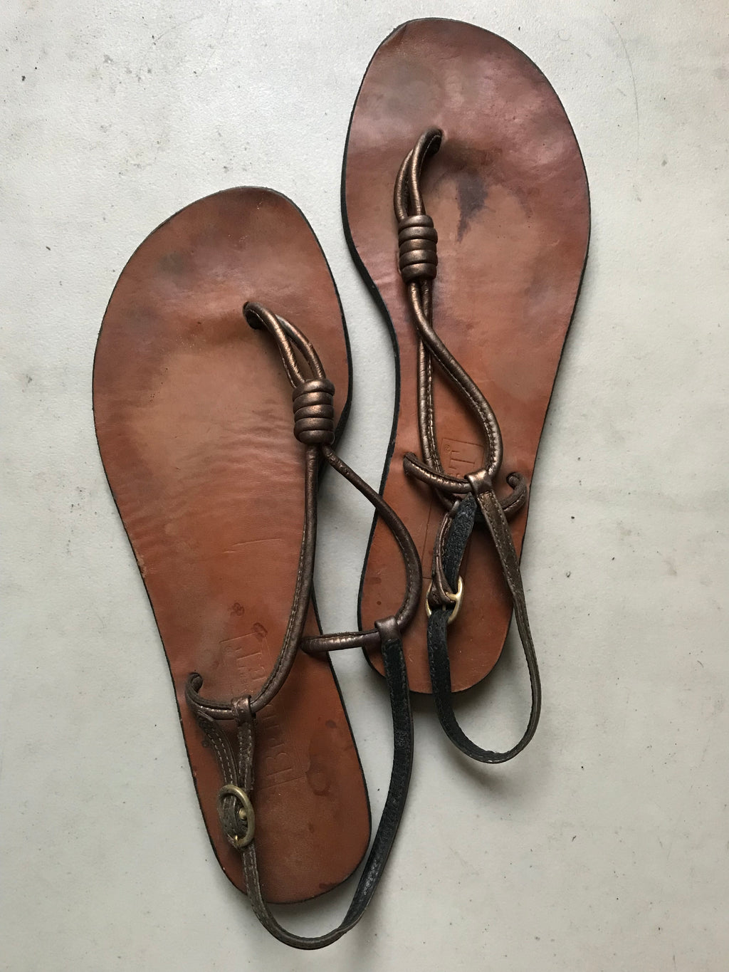 Bridget Sandals Bitte Size 8 ;;; Bronze