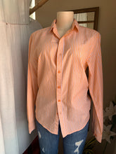 Load image into Gallery viewer, Orange stripe cotton work shirt … M ,,,
