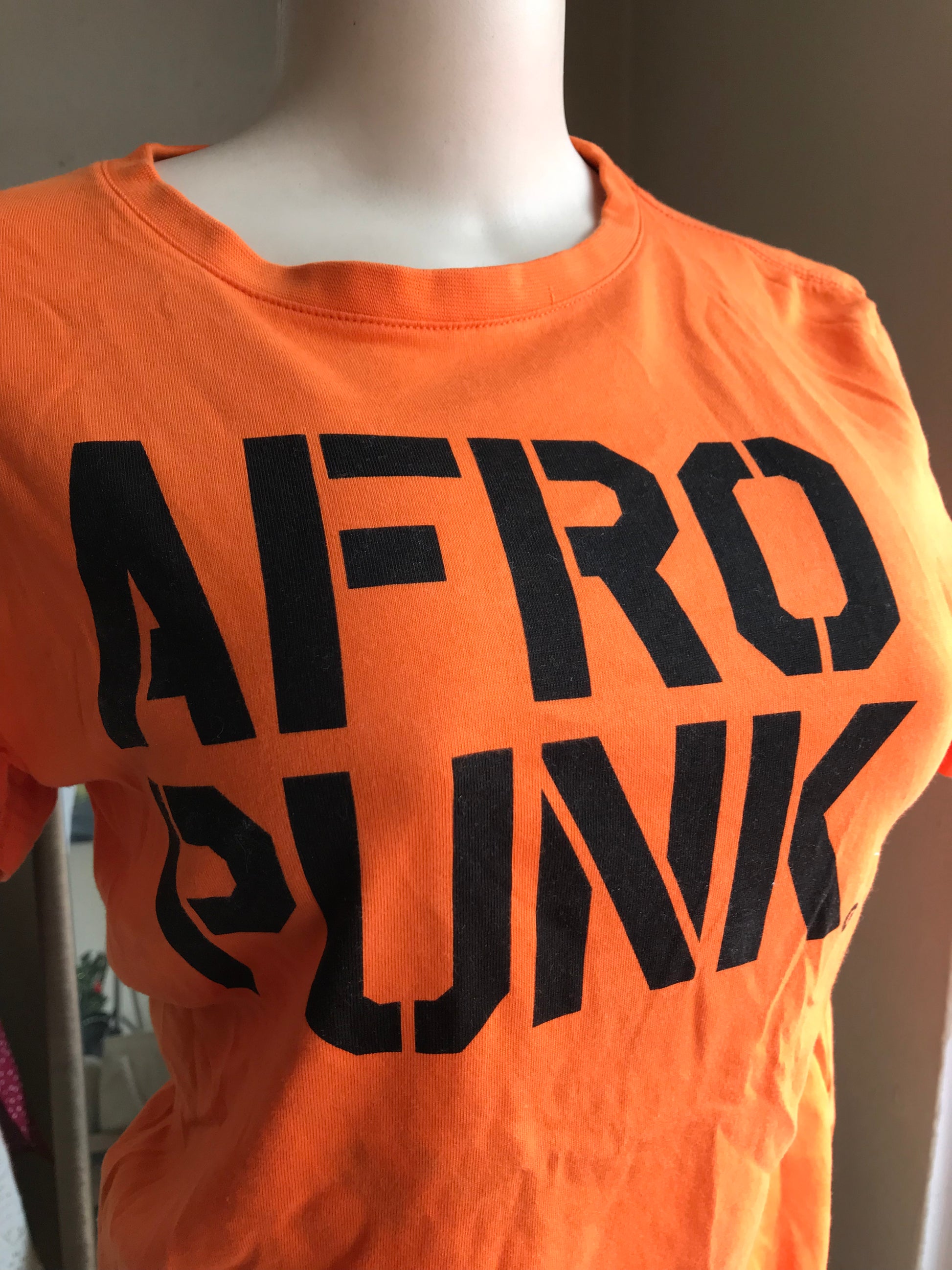 Afro Punk orange graphic tee