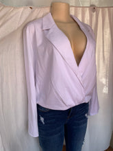 Load image into Gallery viewer, White blazer top...lll L &gt;&gt;&gt;
