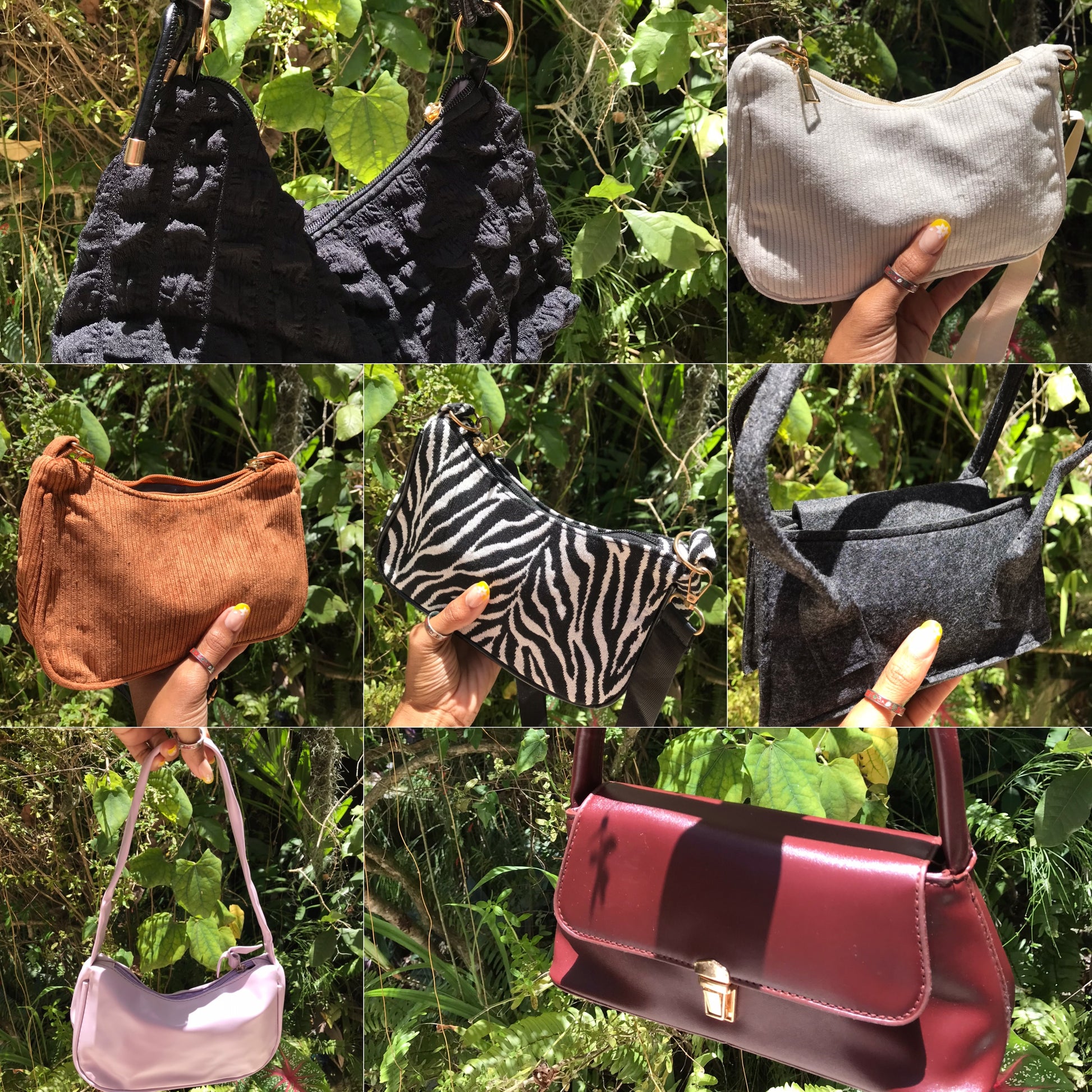 unused fashion mini bags : types vary