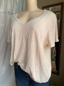 Casual Cream V neck top … L