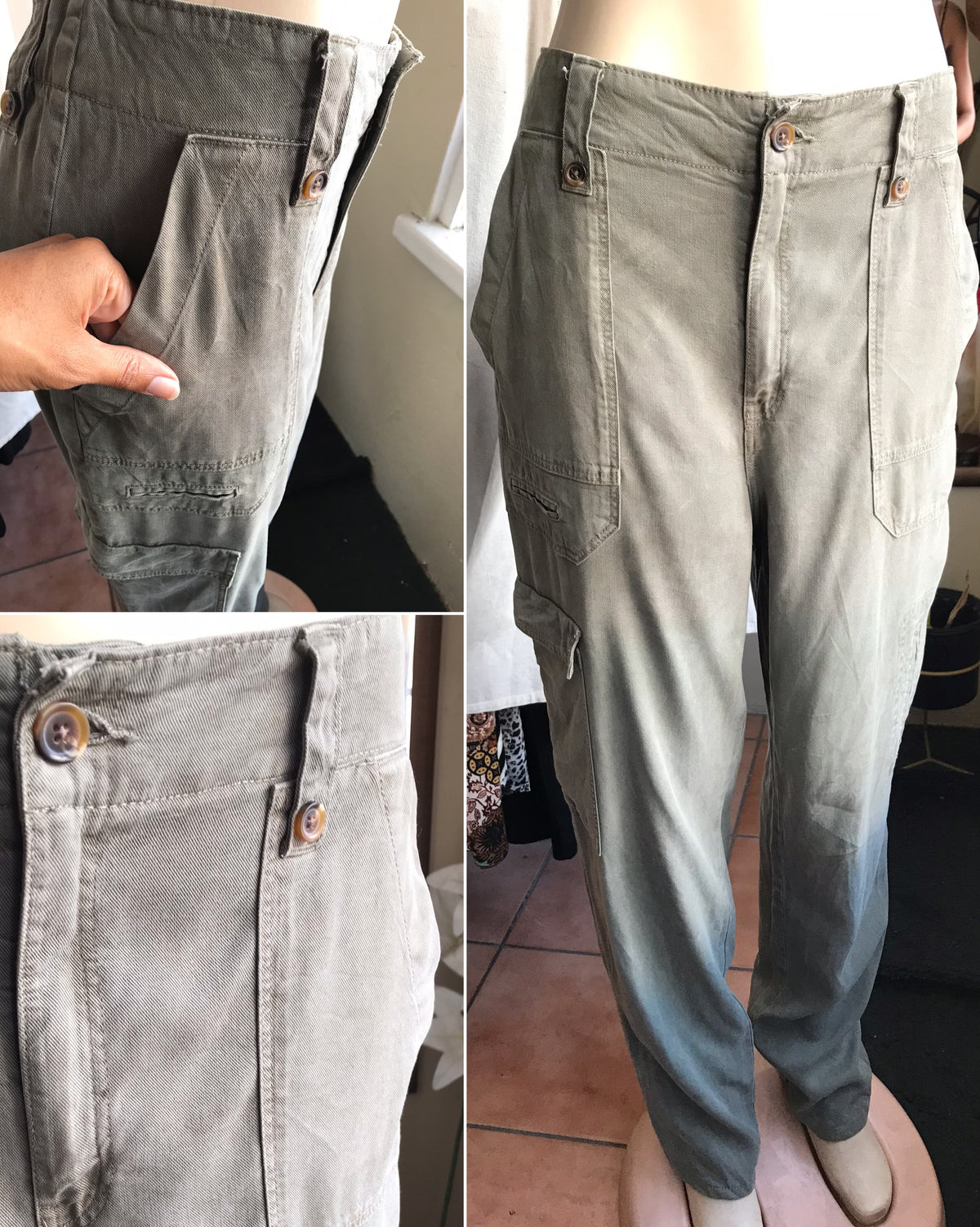 earth green organic trouser pants ::: w32/m,,,