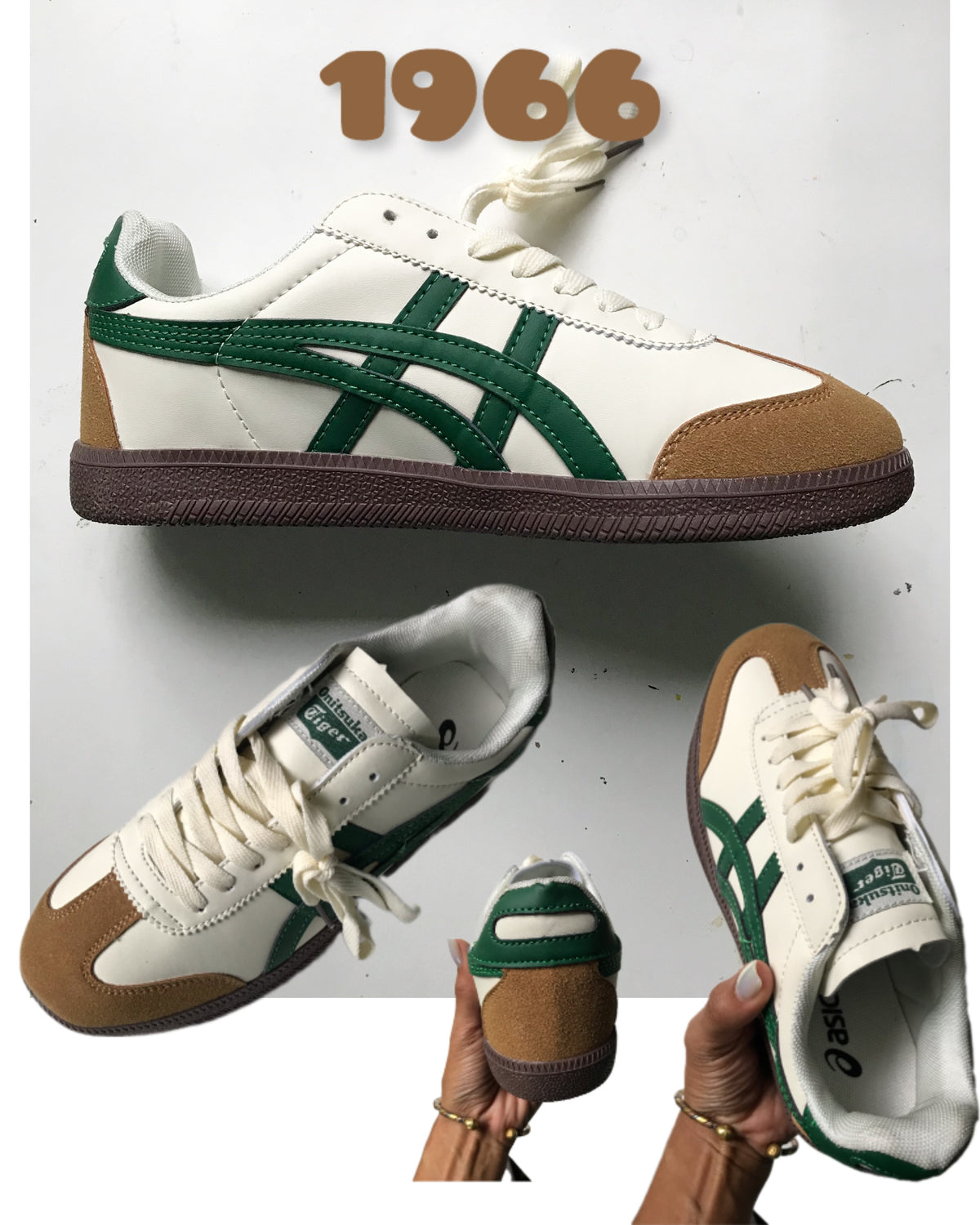 New Asics earth tone 'Onitsuka Tiger' sneakers ::: size women 9.5