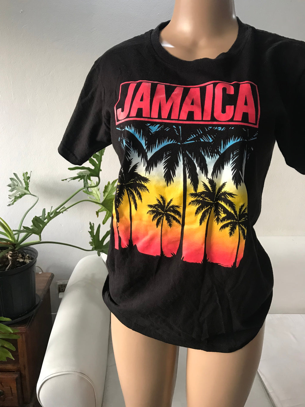 Black Jamaica sunset tee • S/M ;;;