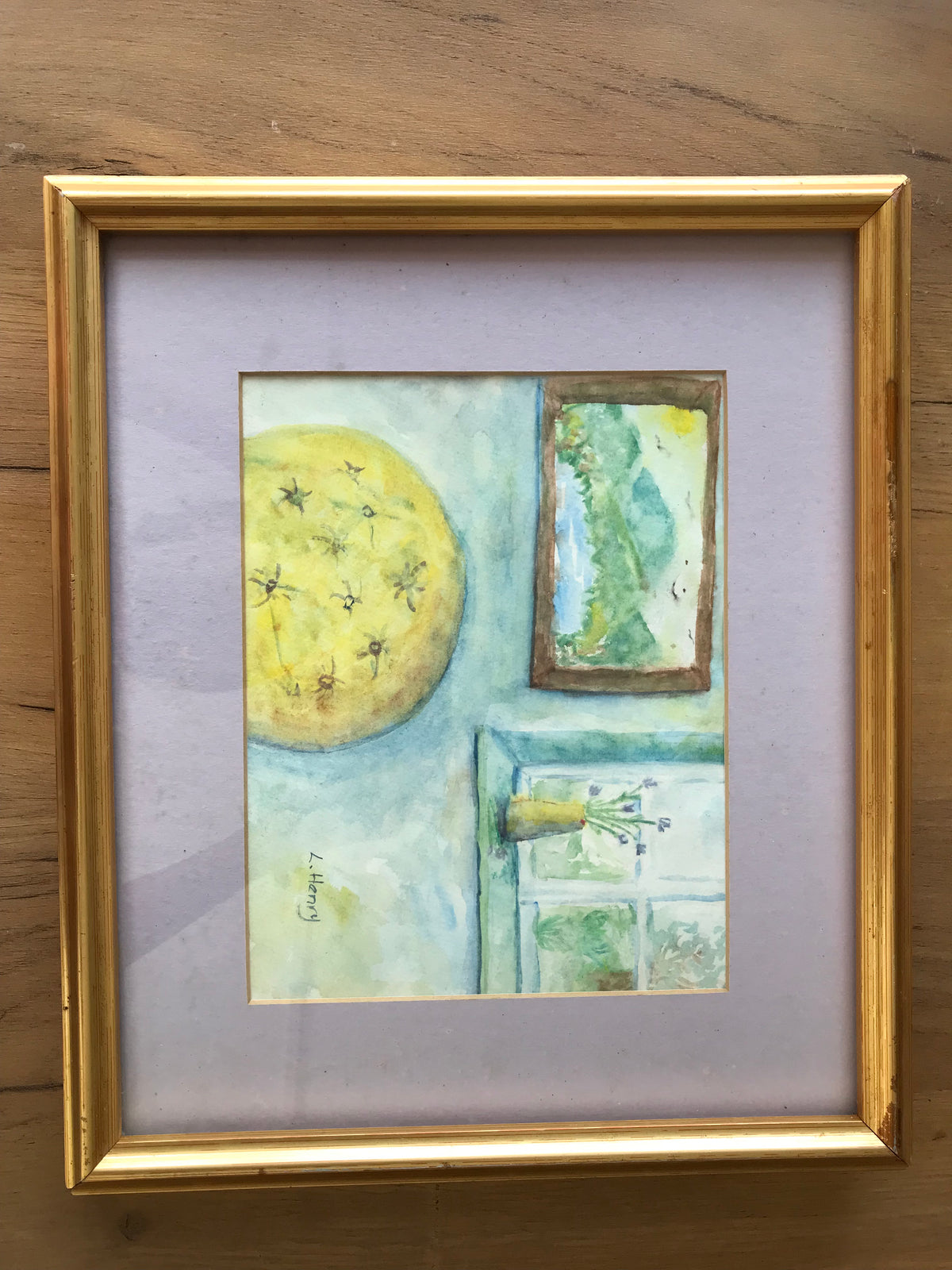 Watercolor painting wall art