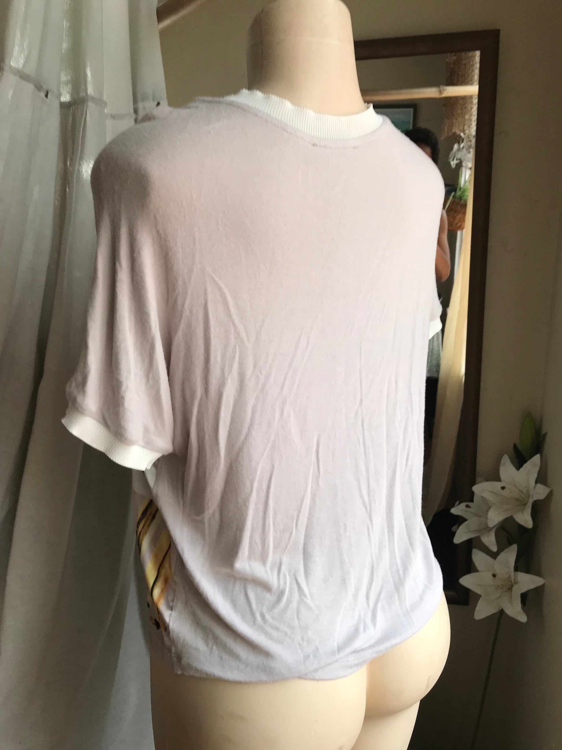 artsy people 'fifteeth st' silky tee grey ... s/m