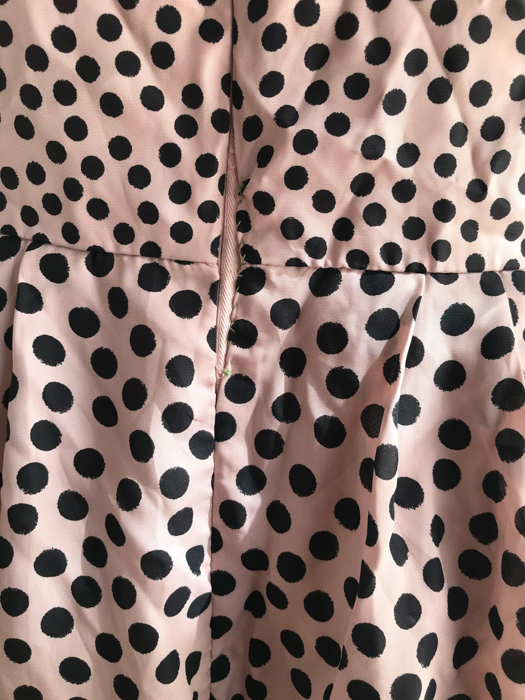 champagne polka professional dress  L