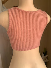 Load image into Gallery viewer, Super soft pink ribbed crop top with lots of stretch … s
