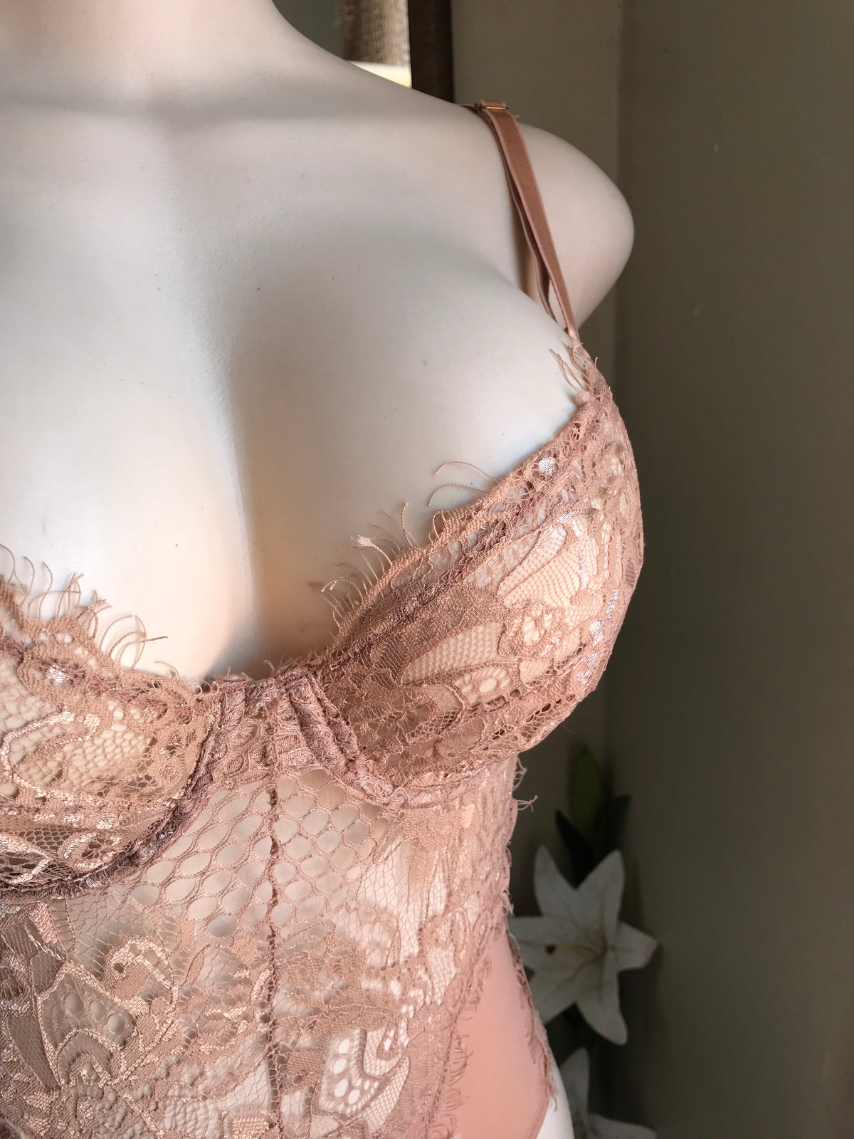 nude lace bodysuit ... s