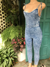 Load image into Gallery viewer, Denim spaghetti jumpsuit~~~ slll
