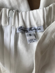 Courtney Washington White linen pants ::: S & /XS,,,