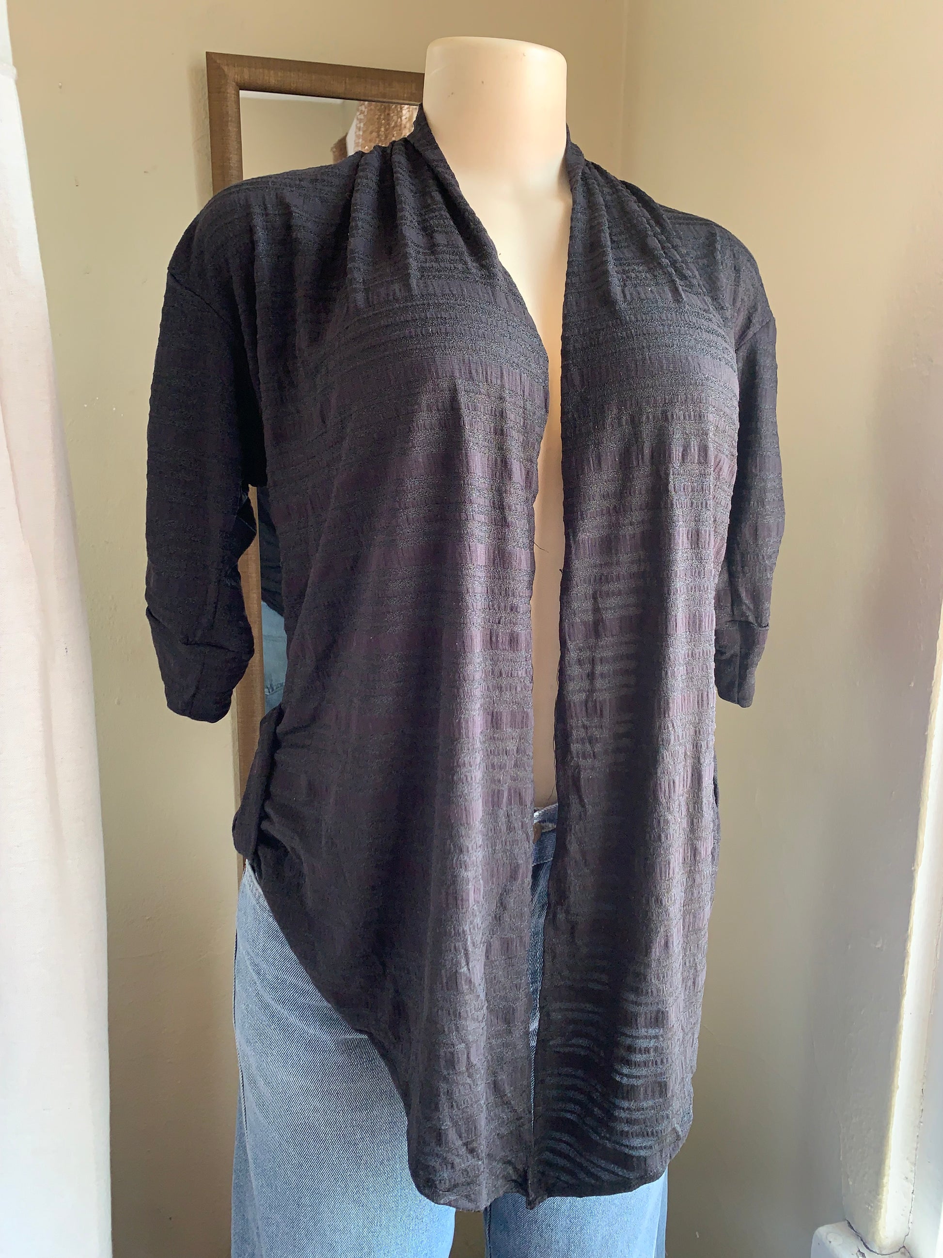 black cardigan cover up >>> M-L