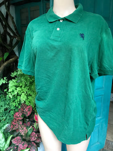 Express mens polo green... 100% Cotton ;;; L