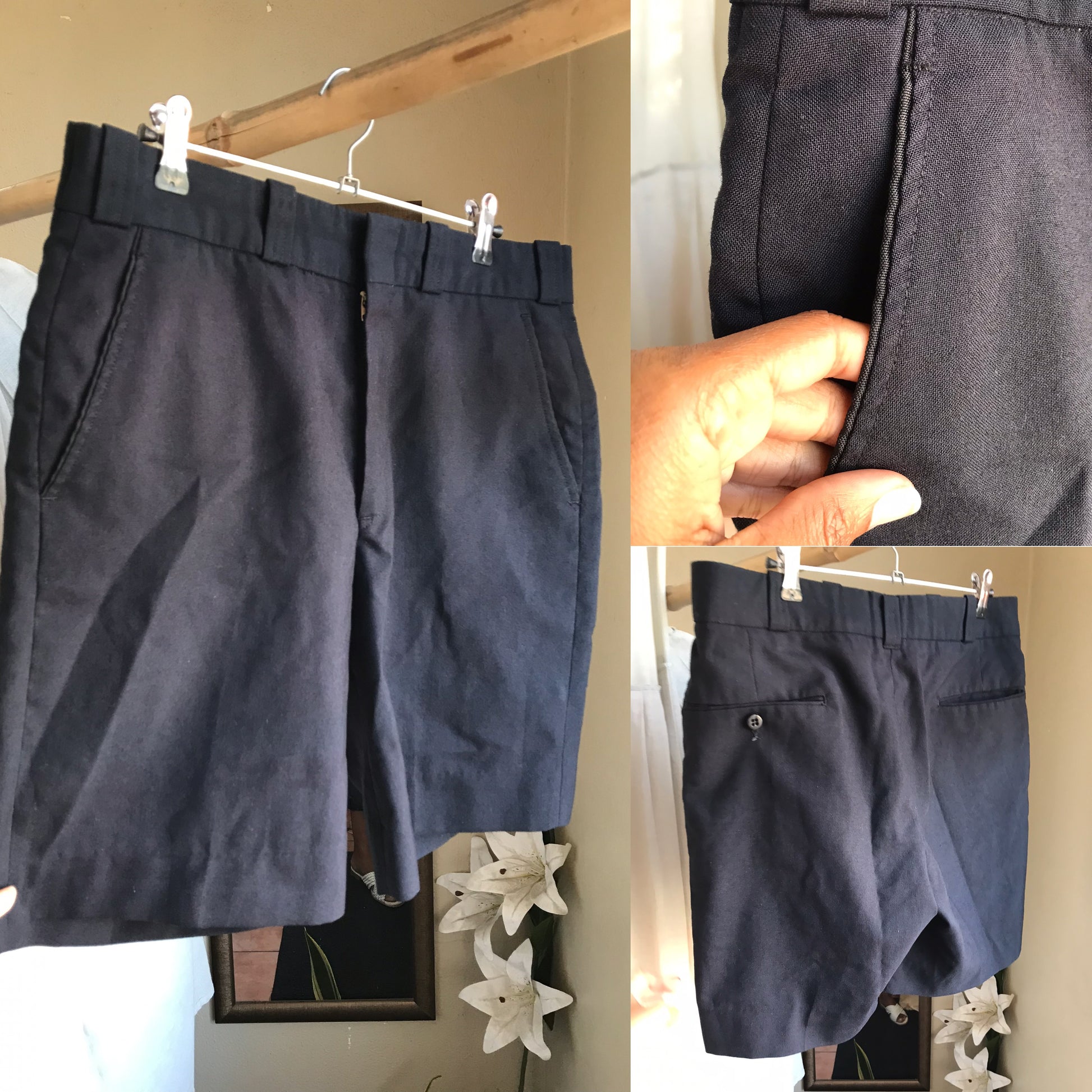 black culottes shorts ::: mens w32 / m
