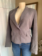 Load image into Gallery viewer, Pebbled brown buttoned blazer L &gt;&gt;&gt;
