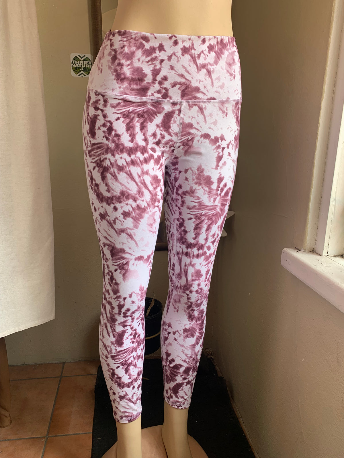 purple print exercise legging ::: L