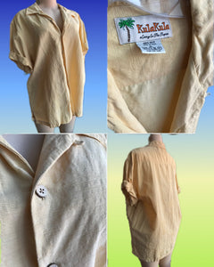 Vintage Mens Pastel Bahama 100% Silk shirt... /XL ^^^