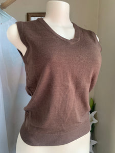 Chocolate brown sweater vest … s